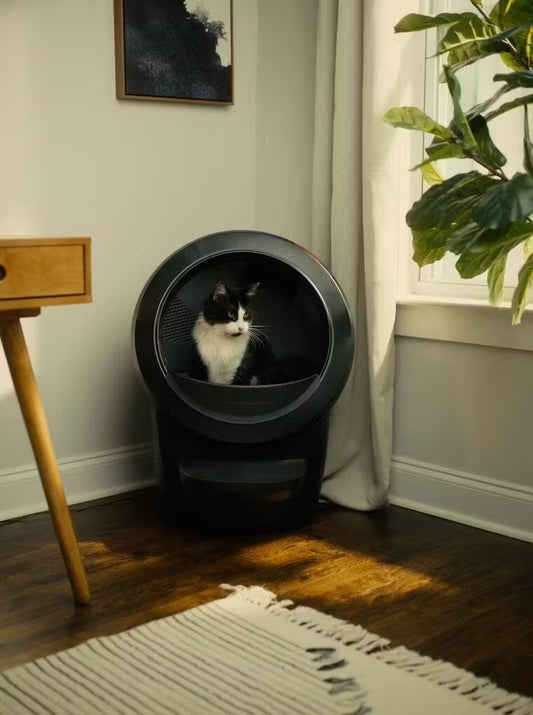 Automatic Cat Litter Box with APP Control, Odor-Free Waste Disposal Includes Trash Bags